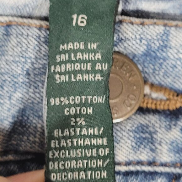 Lauren Ralph Lauren Womens Classic Straight Jeans 16 Mid-Rise Light Wash Denim - Picture 6 of 8